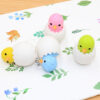 Wholesale TPR Cute Eggshell Chick Eraser