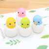 Wholesale TPR Cute Eggshell Chick Eraser