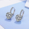 Wholesale Heart Shape Zircon Copper Earrings