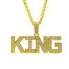 Wholesale Hip Hop King Letter Alloy Necklace