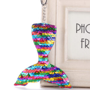 8741301102_165303418 Wholesale Sequin Mermaid Keychain