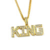 Wholesale Hip Hop King Letter Alloy Necklace