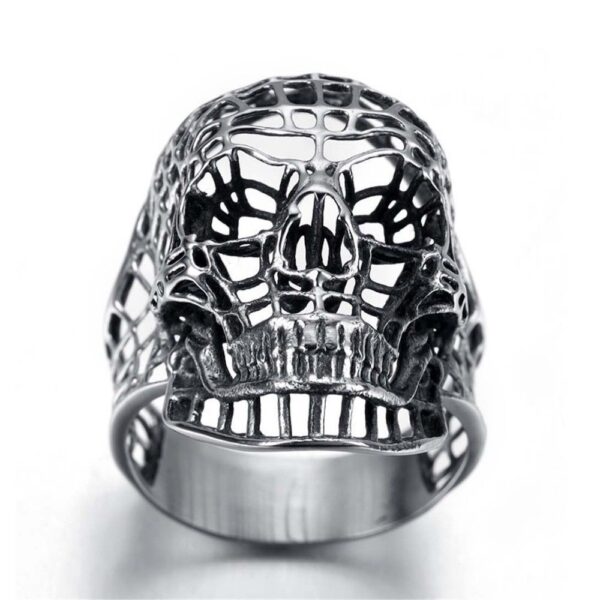 8761191361_1285024043 Wholesale Hollow Mesh Skull Metal Ring