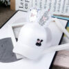 Wholesale Cotton Easter Rabbit Ears Sequined Mesh Cap