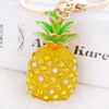 8782382355_949518863 Wholesale Acrylic Rhinestone Pineapple Shape Keychain