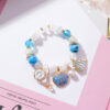 8786399438_1401670587 Wholesale Ocean Wind Seashell Glass Beads Bracelet