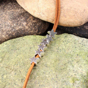 DIY Ancient Silver Starfish Cord Cafe Tying Rope