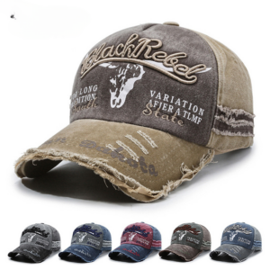 Wholesale Washed Vintage Distressed Embroidered Sun Protection Baseball Cap