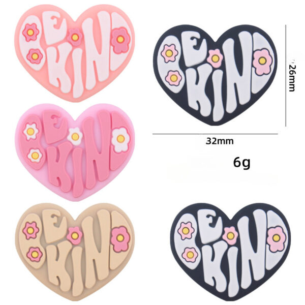 87c23a966a58c48598871152a889404c Wholesale Cartoon Love Flowers Silicone Creative DIY Focal Beads