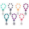 Wholesale Cartoon Silicone Dog Claw Handmade Beaded Wrist Keychain
