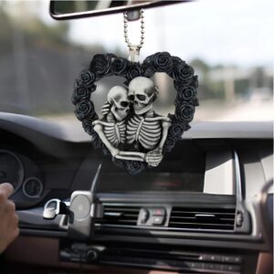 Wholesale New Love Skull Acrylic Car Pendant