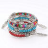 8802627650_609011698 Wholesale Turquoise Feather Alloy Bracelets