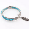 8802663059_609011698 Wholesale Turquoise Feather Alloy Bracelets
