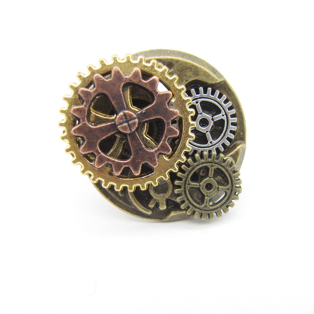 Wholesale Steampunk Series Gear Aolly Ring