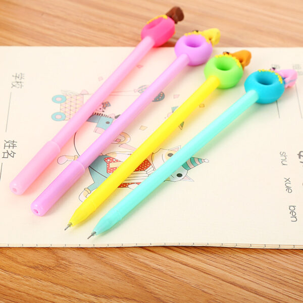 8812814471_708632043 Wholesale Plastic Cartoon Polar Bear Donut Ballpoint Pen