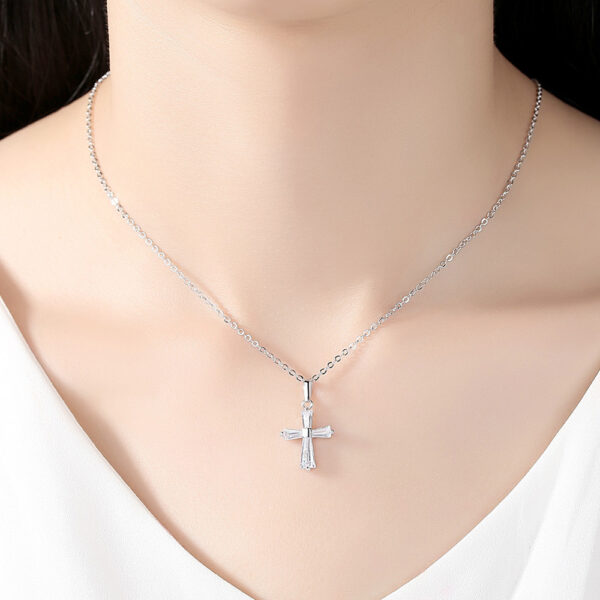 8813905636_109136280 Wholesale Flash Diamond Holy Light Cross Necklace Copper