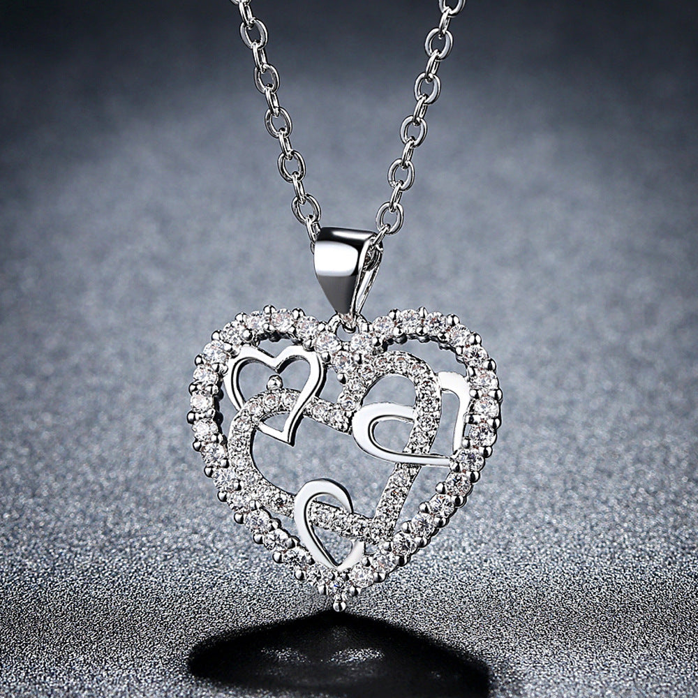 Wholesale Love Heart Copper Necklaces