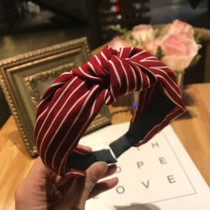 Reverse stripe wine red