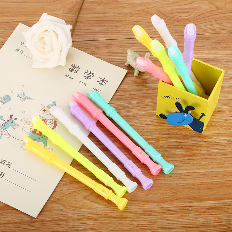 Wholesale Plastic Blowing Flute Shaped Ballint Pen