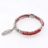 8822998252_609011698 Wholesale Turquoise Feather Alloy Bracelets