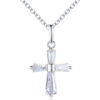8829803546_109136280 Wholesale Flash Diamond Holy Light Cross Necklace Copper