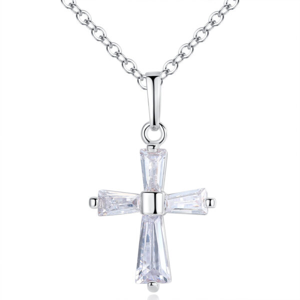 8829803546_109136280 Wholesale Flash Diamond Holy Light Cross Necklace Copper