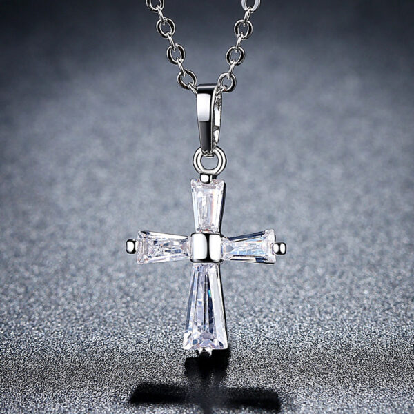 8829827278_109136280-1 Wholesale Flash Diamond Holy Light Cross Necklace Copper