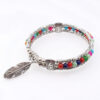 8838566314_609011698 Wholesale Turquoise Feather Alloy Bracelets