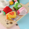 Wholesale Plush Three-dimensional Triangular Fruit Zero Wallet