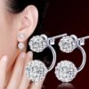 Wholesale Rhinestone Ball Alloy Earrings
