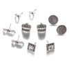 8891399244_1780597061 Wholesale Vintage Set with Diamonds Crown Letters MOM Stud Earrings Set of 5 Pairs