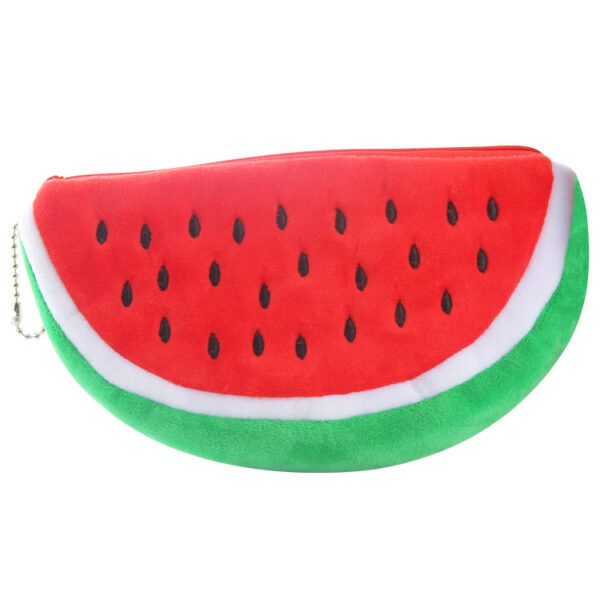 8899488995_1824565990 Wholesale Cute Watermelon Fruit Plush Pencil Case