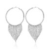 Wholesale Tassel Rhinestone Claw Chain Alloy Earrings