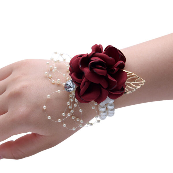 Wholesale Fabric Bride and Bridesmaid Sisters Wrist Flower Corsage