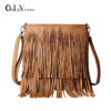 8919158640_236008422 Wholesale PU Shoulder Diagonal Tassel Bag