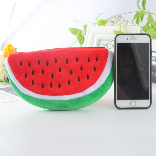 8919220162_1824565990 Wholesale Cute Watermelon Fruit Plush Pencil Case