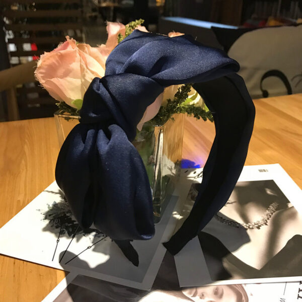 Wholesale Bow Women's Chiffon Fabric Solid Headband