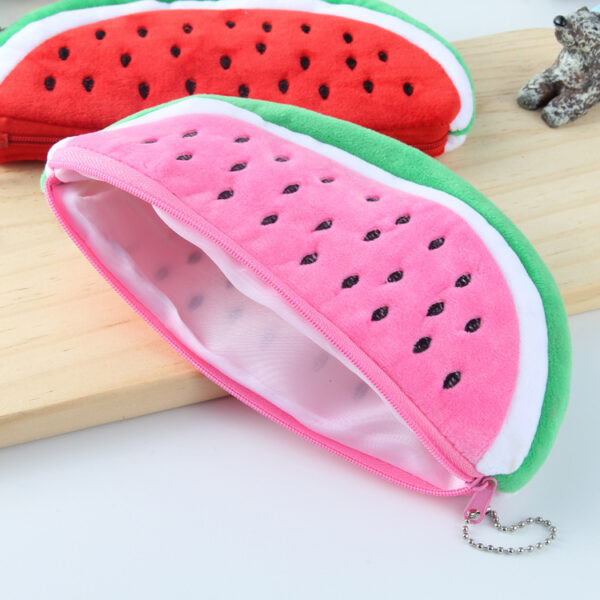 8936747744_1824565990 Wholesale Cute Watermelon Fruit Plush Pencil Case