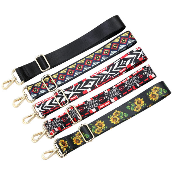 Wholesale Ethnic Style Colored Polyester Shoulder Bags with Wide Shoulder Straps