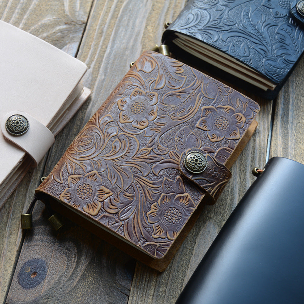 Wholesale Creative Carved Notebooks Leather