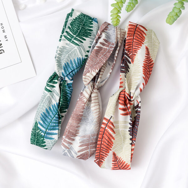 Wholesale Cross Check Fabric Headband