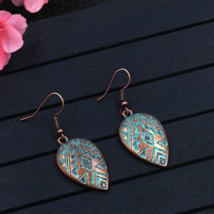 Wholesale Distressed Love Shape Alloy Pendant Hook Earrings