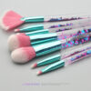 8984680836_1083885393 Wholesale Plastic 7-piece Transparent Crystal Particle Handle Makeup Brush Set