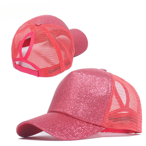 Wholesale Cotton Sequin Cotton Fabric Baseball Caps