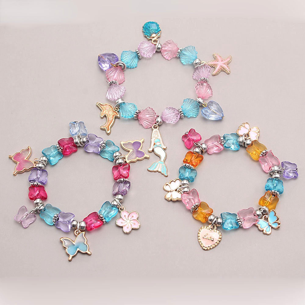 Wholesale Mermaid Butterfly Beaded Bracelet