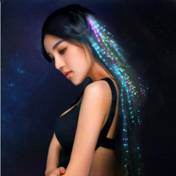 Wholesale Plastic LED Luminous Braided Hair Clips