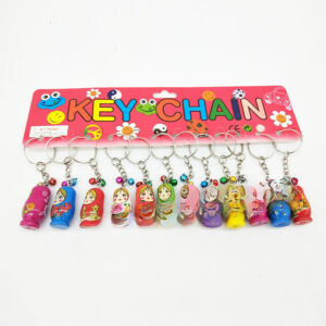 Wholesale Valentine's Day Russian Nesting Doll Wooden Keychains