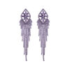 Wholesale Micro Pave Diamond Zircon Tassel Earrings OLY-ES-SHY001