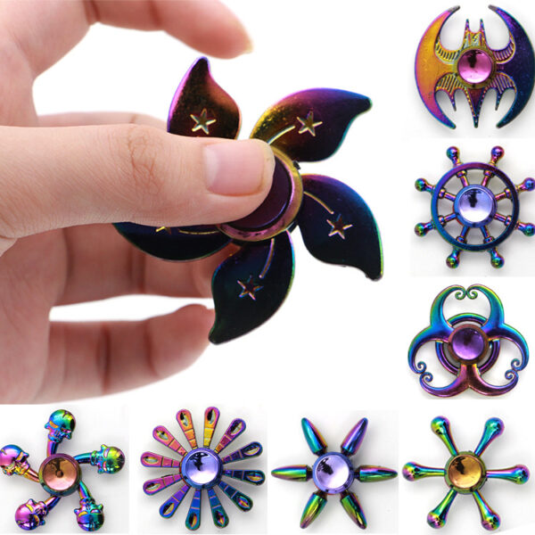Wholesale Colorful Fidget Spinner Zinc Alloy TOY Random
