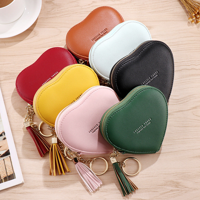 Wholesale PU Cute Heart Coin Purse Ladies Coin Purse